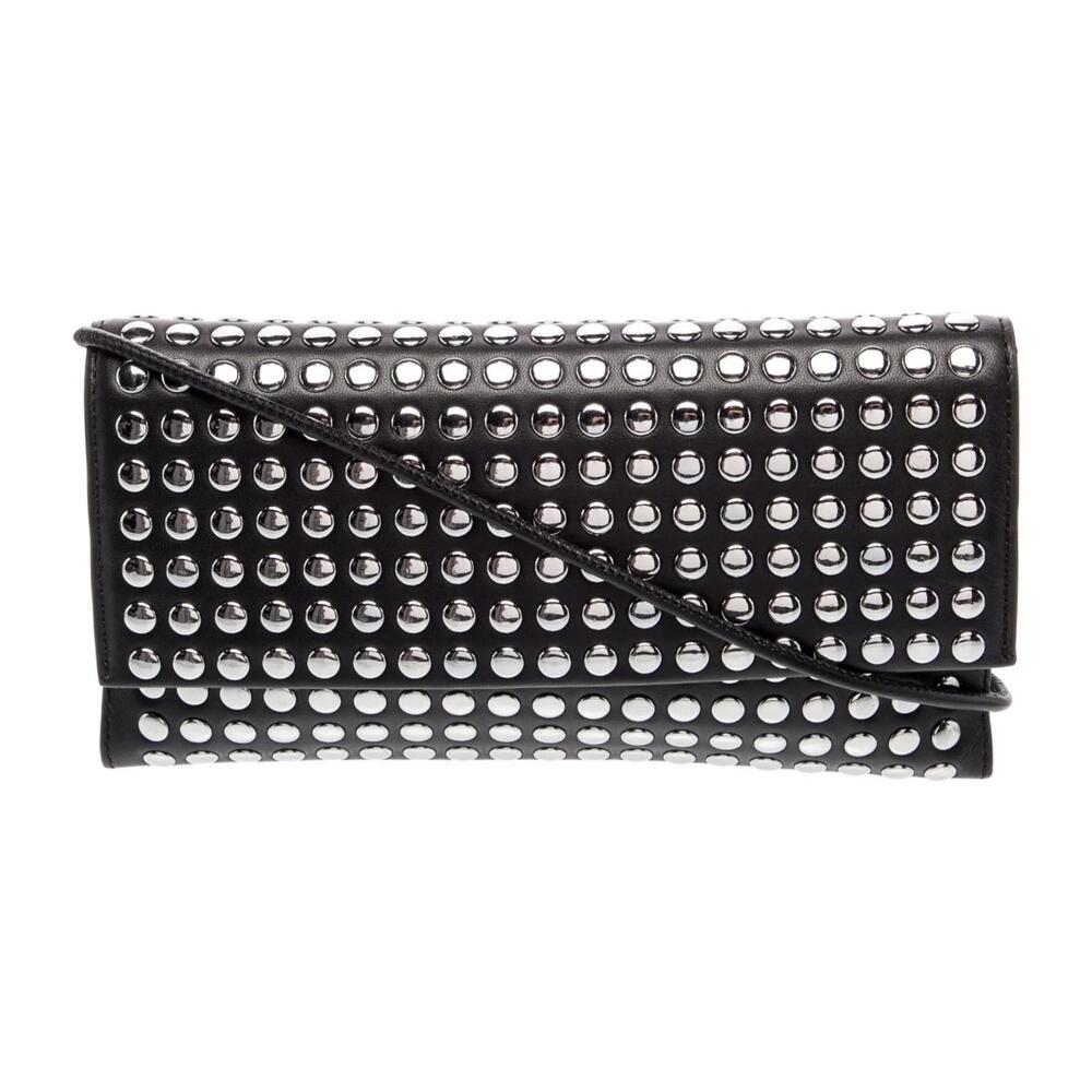Loeffler Randall Charlee Studded Leather Shoulder Bag– Black